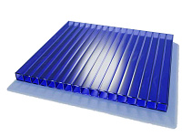 Поликарбонат сотовый Sunnex Синий 6000*2100*4 мм, 0,55 кг/м2