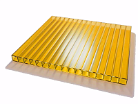 Поликарбонат сотовый Sunnex Желтый 6000*2100*8 мм, 0,9 кг/м2