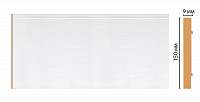Декоративная панель из полистирола Декомастер Дуб белый с золотом B15-118 2400х150х9