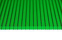 Поликарбонат сотовый Сэлмакс Групп Скарб-про зеленый 6000*2100*10 мм, 1,4 кг/м2