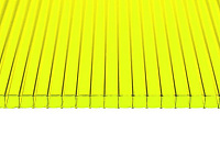 Поликарбонат сотовый Сэлмакс Групп Скарб-про Люкс желтый 6000*2100*6 мм, 1,3 кг/м2