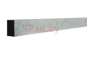 Декоративная интерьерная рейка из дюрополимера Decor-Dizayn 611-25SH, Серый бархат 3000х30х20 фото № 1