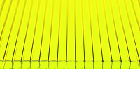 Поликарбонат сотовый Сэлмакс Групп Скарб-про желтый 6000*2100*8 мм, 1,25 кг/м2
