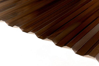 Поликарбонат профилированный Сэлмакс Групп Greca Бронза (коричневый) 2000*1050*0,9 мм (трапеция)