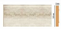 Декоративная панель из полистирола Декомастер Матовое серебро B10-937 2400х100х9