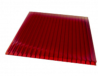 Поликарбонат сотовый Sunnex Красный 6000*2100*10 мм, 1 кг/м2