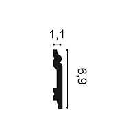 Плинтус напольный из дюрополимера Orac Decor SX165F гибкий