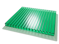 Поликарбонат сотовый Sunnex Зеленый 6000*2100*4 мм, 0,55 кг/м2