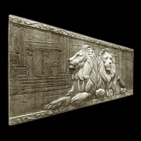 Барельеф Royal Legend f04-000 Львы, в цвет камня