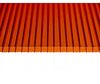 Поликарбонат сотовый Сэлмакс Групп Скарб бронза (коричневый) 6000*2100*6 мм, 0,86 кг/м2