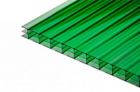 Поликарбонат сотовый Сэлмакс Групп Скарб-про зеленый 6000*2100*16 мм, 2 кг/м2