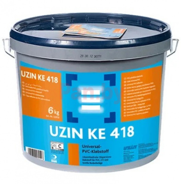 Клей универсальный для напольных покрытий Uzin KE 418, 6кг фото № 1