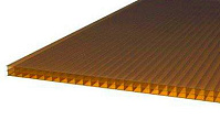 Поликарбонат сотовый Сэлмакс Групп Скарб бронза (коричневый) 6000*2100*20 мм, 2,5 кг/м2