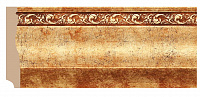 Плинтус напольный из полистирола уплотненного Декомастер Античное золото 153-552 (95*15*2400мм)