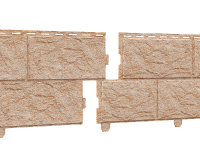Фасадная панель (цокольный сайдинг) Ю-пласт Стоун хаус Камень золотистый (двойной замок)