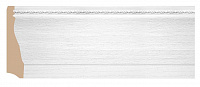 Плинтус напольный из полистирола уплотненного Декомастер Белый матовый 193-16 (70*16*2400мм)