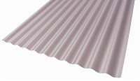 Поликарбонат профилированный Юг-Ойл-Пласт Серый 2000*1050*0,9 мм (волна)