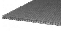 Поликарбонат сотовый Сэлмакс Групп Скарб серый (тонированный) 6000*2100*20 мм, 2,5 кг/м2