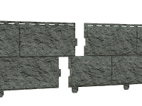 Фасадная панель (цокольный сайдинг) Ю-пласт Стоун хаус Камень изумрудный (двойной замок)
