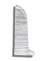 Заглушка для плинтуса ПВХ LinePlast L007 Ясень Шимо светлый, 58мм (левая)