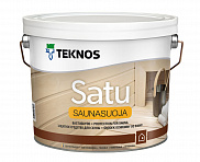 Лак акриловый для саун и бань Teknos Satu Saunasuoja бесцветный глянцевый 2,7 л