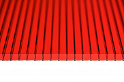 Поликарбонат сотовый Royalplast Красный 6 мм