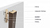 Декоративная интерьерная рейка из МДФ Albico Wondermax Дуб Грек 2800*40*22 фото № 4