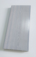 Террасная доска (декинг) из ДПК Терропласт на основе ПВХ, 165х3000мм, Светло-бежевая, брашированная