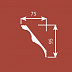 Плинтус потолочный из полистирола Cosca Decor Экополимер KX013 фото № 2