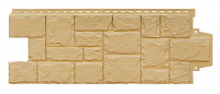 Фасадная панель (цокольный сайдинг) Grand Line Крупный камень Песочный