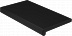 Подоконник ПВХ Crystallit Черный (супермат) 450мм фото № 1