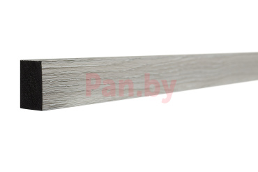 Декоративная интерьерная рейка из дюрополимера Decor-Dizayn 611-80SH, Серый 3000х30х20 фото № 1