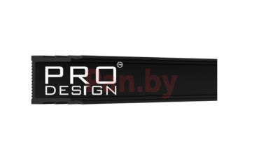 Рейка теневая алюминиевая Pro Design 536 черная фото № 3