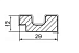 Профиль для панелей МДФ WellMaker ПНп-38 Дуб нанофлекс, правый, 2800*29*12 мм фото № 2
