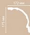 Плинтус потолочный из полиуретана Декомастер DP 40 (175*172*2400мм) фото № 2