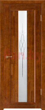 Межкомнатная дверь массив сосны Vilario (Стройдетали) Соната ДО, Золотистый орех
