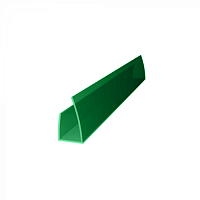 Торцевой профиль для поликарбоната Royalplast 8 мм Зеленый, 2100мм