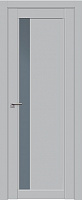 Межкомнатная дверь царговая ProfilDoors серия U Модерн 2.71U, Манхэттен Мателюкс графит
