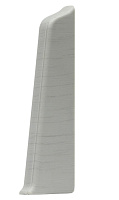Заглушка для плинтуса ПВХ LinePlast LS016 Графит, 85мм (правая)