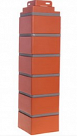 Угол наружный для фасадных панелей FineBer Дачный Кирпич клинкерный керамический (в цвет панелей)
