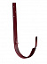 Кронштейн (держатель) водосточного желоба Grand Line Optima 125/90 длинный, круглое сечение, красный фото № 1