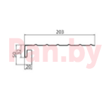 J-профиль с фаской для сайдинга Grand Line Premium Acryl Тёмный дуб фото № 2