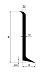 Плинтус напольный алюминиевый AlPro13 2180 анодированный черный матовый фото № 2