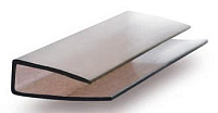 Торцевой профиль для поликарбоната Юг-Ойл-Пласт UP-6 мм бронза - РАСПРОДАЖА