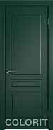 Межкомнатная дверь эмаль Colorit K2 Зеленая эмаль