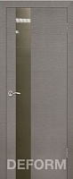 Межкомнатная дверь экошпон Deform Серия H Н3 Дуб французский серый Бронзовый лак