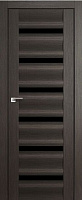 Межкомнатная дверь царговая ProfilDoors серия X Модерн 57X, Грей мелинга Триплекс черный