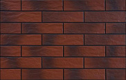 Клинкерная плитка для фасада Cerrad Rot 65x245x6,5 рельефная с оттенком