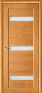 Межкомнатная дверь массив сосны Vilario (Стройдетали) Вега-2 ДЧ, Светлый орех (900х2000)