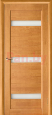 Межкомнатная дверь массив сосны Vilario (Стройдетали) Вега-2 ДЧ, Светлый орех (900х2000) фото № 1